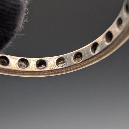 Vintage sterling silver eternity ring (size 14)