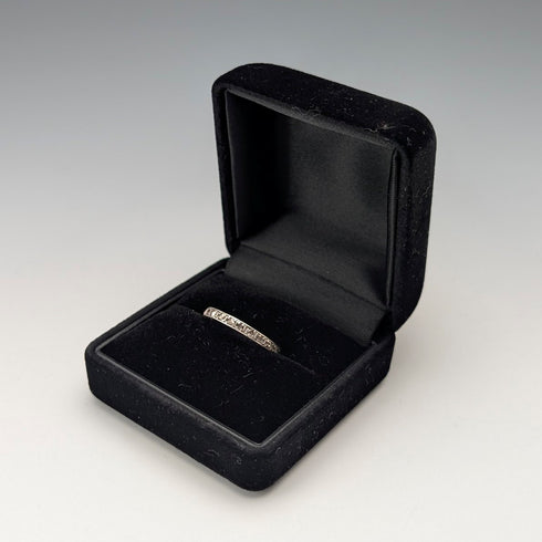 Vintage sterling silver eternity ring (size 14)