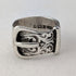 1971 British vintage Victorian design sterling silver ring (size 9)