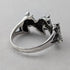 Vintage 3 Horse Head Design Sterling Silver Ring (Size 9)