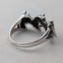 Vintage 3 Horse Head Design Sterling Silver Ring (Size 9)