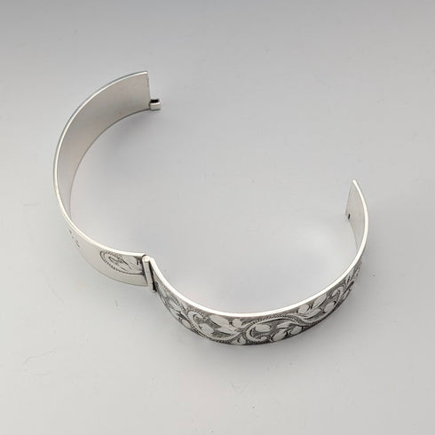 1977年 英国ヴィンテージ ジュビリー 純銀製 ブレスレット 44g Bracelon Ltd