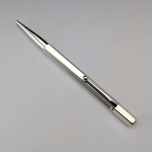 1947年 英国ヴィンテージ 純銀製 ヘキサゴン 推進式シャープペンシル Johnson Matthey