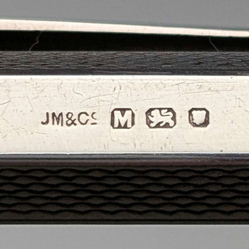 1947年 英国ヴィンテージ 純銀製 ヘキサゴン 推進式シャープペンシル Johnson Matthey