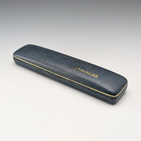 British Vintage Yard O Red Rolled Gold Hexagon Propelled Pencil in Case