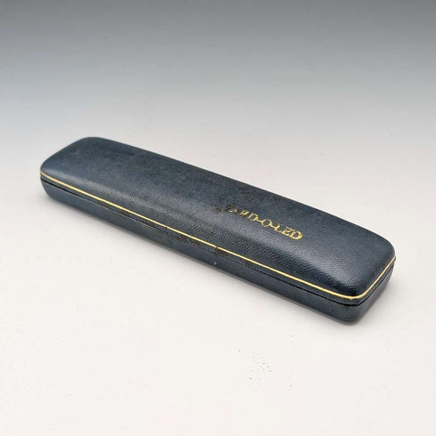British Vintage Yard O Red Rolled Gold Hexagon Propelled Pencil in Case