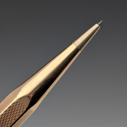 British Vintage Yard O Red Rolled Gold Hexagon Propelled Pencil in Case