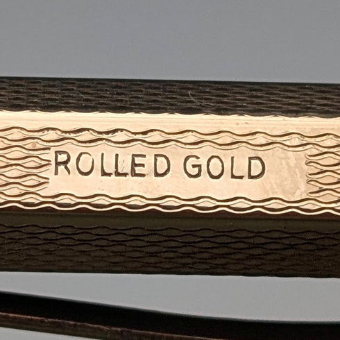 British Vintage Yard O Red Rolled Gold Hexagon Propelled Pencil in Case