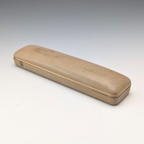 British Vintage Yard O Red Rolled Gold Hexagon Propelled Pencil in Case