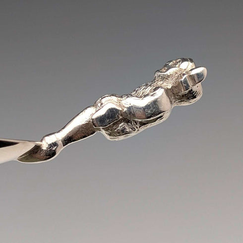 Vintage British silver plate Lincoln Imp tea caddy spoon