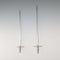 Antique British silver plate sword-shaped meat skewers pair by William Hutton & Sons