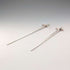 Antique British silver plate sword-shaped meat skewers pair by William Hutton & Sons