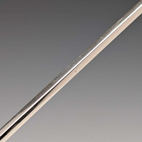 Antique British silver plate sword-shaped meat skewers pair by William Hutton & Sons