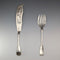 1850 British antique sterling silver fish server pair, total weight 314g, John James Whiting