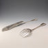 1850 British antique sterling silver fish server pair, total weight 314g, John James Whiting