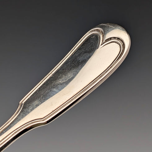 1850 British antique sterling silver fish server pair, total weight 314g, John James Whiting