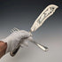 1850 British antique sterling silver fish server pair, total weight 314g, John James Whiting