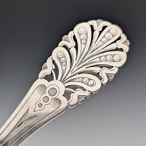 英国アンティーク シルバープレート製 フィッシュサーバーセット ケース入