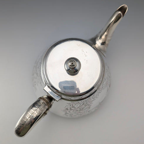 Late 19th Century British Antique Silver Plate Teapot Mappin Brothers
