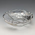 Vintage American Silver Overlay Divided Bowl with UV Glow Glass