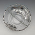 Vintage American Silver Overlay Divided Bowl with UV Glow Glass