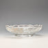 Vintage American Silver Overlay Divided Bowl with UV Glow Glass