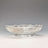 Vintage American Silver Overlay Divided Bowl with UV Glow Glass