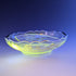 Vintage American Silver Overlay Divided Bowl with UV Glow Glass