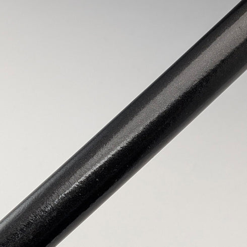 1920年 英国アンティーク ブラックシャフト ホーン曲がりハンドル 純銀装飾 ステッキ 杖 88cm