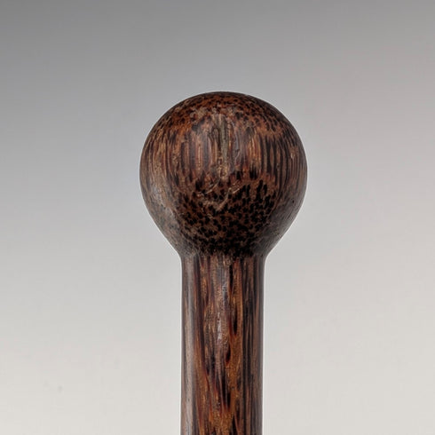 アンティーク ブラウン&ブラックシャフト ロンデルハンドル ステッキ 杖 83cm