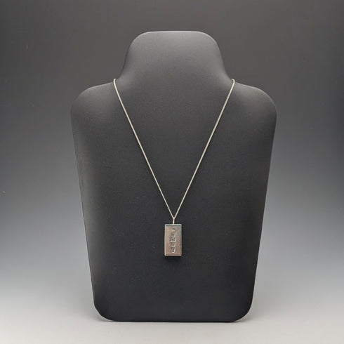 1977年英國純銀禧年錠吊墜,29.8克,搭配純銀項鍊,A&AJ