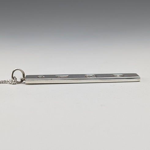 1977年英國純銀禧年錠吊墜,11.8克,配純銀項鍊,MJ