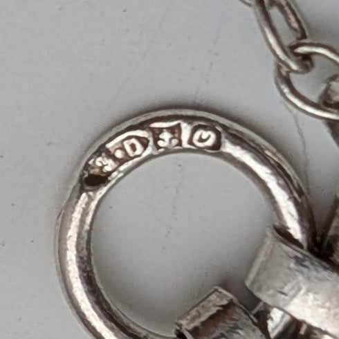 1970年 英国ヴィンテージ 純銀製 バーゲートスタイル ブレスレット 9g