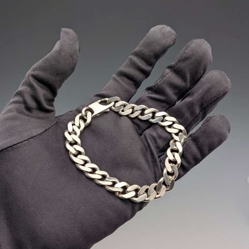 Vintage sterling silver kihei chain bracelet 32g