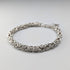 Vintage sterling silver Byzantine chain bracelet 21g