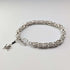 Vintage sterling silver Byzantine chain bracelet 21g