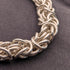 Vintage sterling silver Byzantine chain bracelet 21g