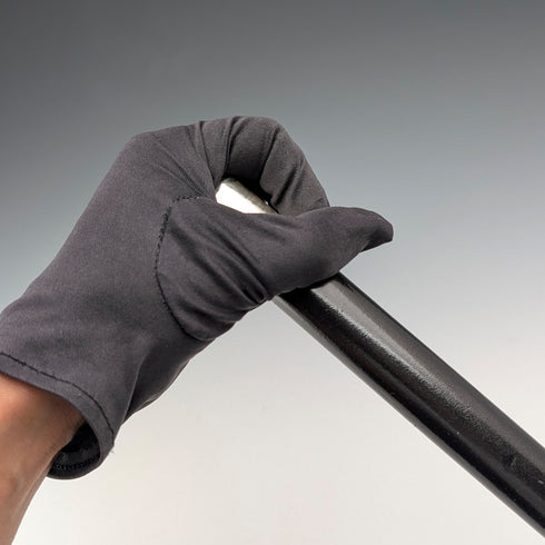 1897 年英國古董黑桿純銀圓柄手杖,90 厘米,GL&Co