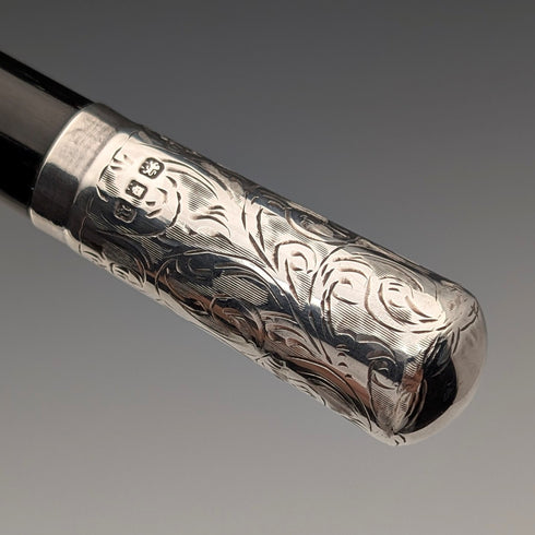 【ご注文品】1935年 英国ヴィンテージ 純銀装飾 指揮棒 コンダクターバトン ケース入り FD