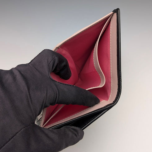 Radley London 黑色牛皮雙折錢包 蘇格蘭梗款