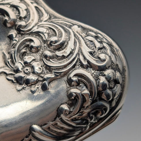 1898 British Antique Sterling Silver Coin Case with Chain by Henry Matthews