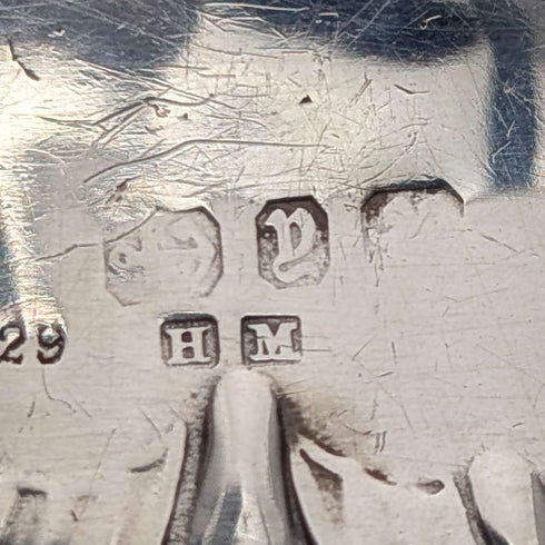 1898年 英国アンティーク 純銀製 チェーン付き コインケース Henry Matthews