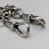 1923 British Antique Sterling Silver Double Albert Chain, 56g, 1 Florin Coin Fob, Britton & Sons