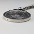 1921 British Antique Sterling Silver Morgan Dollar Fob with Extra Thick Double Albert Chain, 95g, Henry Pope