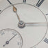 1881 British antique John Cowgill sterling silver pocket watch with key winding mechanism, 53mm diameter, in good working order