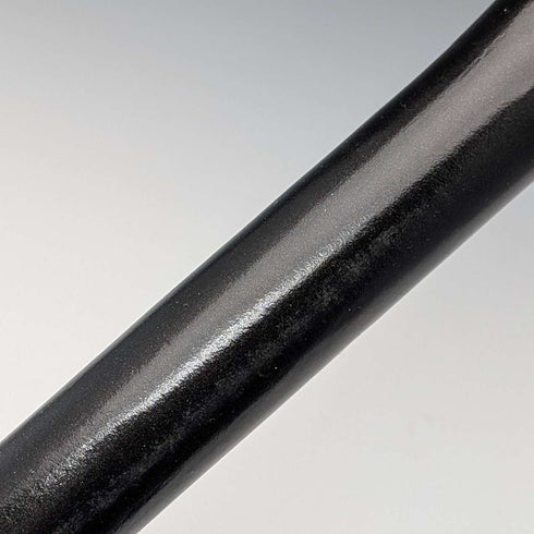 British Vintage Thick Black Shaft Cane with Painted Duckhead Handle, 94cm