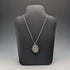 British Vintage Sterling Silver Oval Locket Pendant with Sterling Silver Necklace, 38g Total, CHC