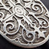 British Vintage Sterling Silver Oval Locket Pendant with Sterling Silver Necklace, 38g Total, CHC