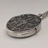 British Vintage Sterling Silver Oval Locket Pendant with Sterling Silver Necklace, 38g Total, CHC