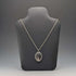 British Vintage Sterling Silver Oval Locket Pendant with Sterling Silver Necklace, 20g Total, JAM